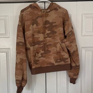 Fabletics Brown Camouflage Hoodie